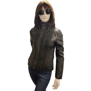 Big Chill Leather Vintage Distressed Jacket